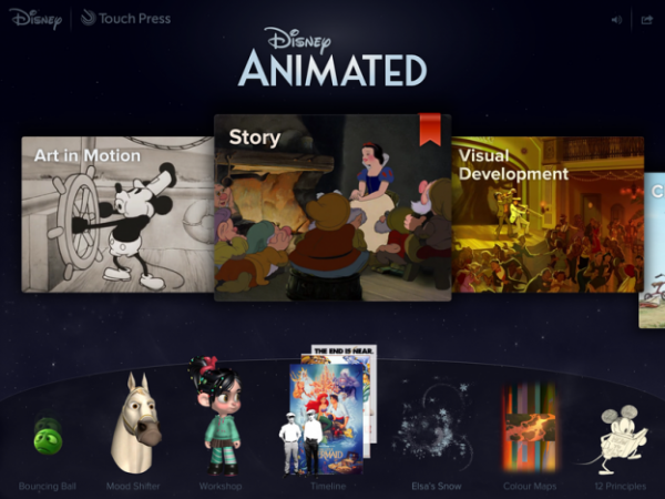 Neu! Disney Animierte App: Einen Einzigartigen Spaziergang Durch Disney- Geschichte